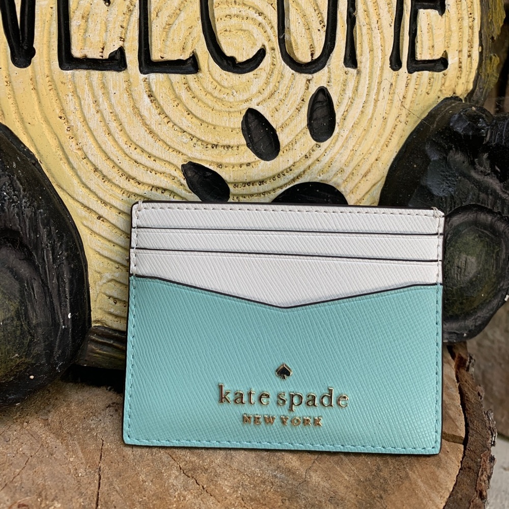 SOLD⛔️Authentic KATE SPADE two tone card case - Picture 1 of 6
